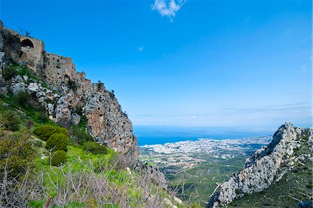 Crusader castle of St. Hilarion, Turkish part of Cyprus, Cyprus, Europe Stock Photo - Premium Royalty-Free, Code: 6119-08741757