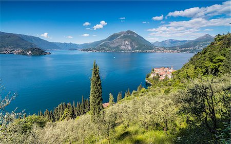 simsearch:6119-09182475,k - View of the typical village of Varenna and Lake Como surrounded by mountains, Italian Lakes, Province of Lecco, Lombardy, Italy, Europe Photographie de stock - Premium Libres de Droits, Code: 6119-08797199