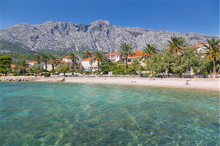 Shingle Beach, Orebic, Dalmatia, Croatia, Europe Foto de stock - Sin royalties Premium, Código: 6119-08797511