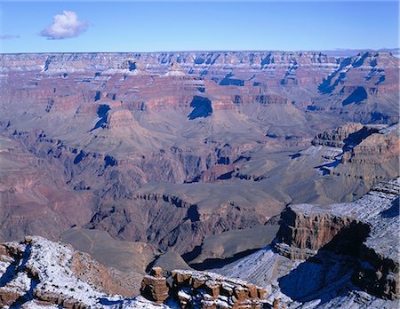 simsearch:6119-08740932,k - Grand Canyon in winter, UNESCO World Heritage Site, Arizona, United States of America (U.S.A.), North America Photographie de stock - Premium Libres de Droits, Code: 6119-08739860