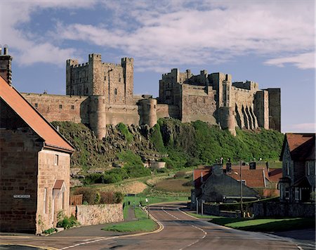 Bamburgh castle, Northumberland, England, United Kingdom, Europe Foto de stock - Sin royalties Premium, Código: 6119-08739982