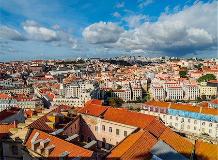 simsearch:6119-08658040,k - Cityscape viewed from the Sao Jorge Castle, Lisbon, Portugal, Europe Photographie de stock - Premium Libres de Droits, Code: 6119-08907836