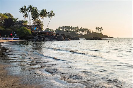sunset goa - Palolem Beach, Goa, India, Asia Stock Photo - Premium Royalty-Free, Code: 6119-09053932