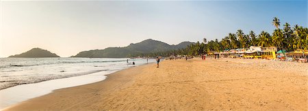 sunset goa - Palolem Beach at sunset, Goa, India, Asia Stock Photo - Premium Royalty-Free, Code: 6119-09053936