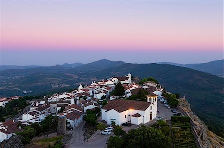 Marvao, a dramatic Portuguese medieval hill-top village in the Alentejo region bordering Spain, Portugal, Europe Stock Photo - Premium Royalty-Free, Code: 6119-09054042