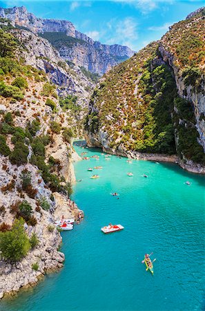 Lake St. Croix, Gorges du Verdon, Provence-Alpes-Cote d'Azur, Provence, France, Europe Fotografie stock - Premium Royalty-Free, Codice: 6119-09054285