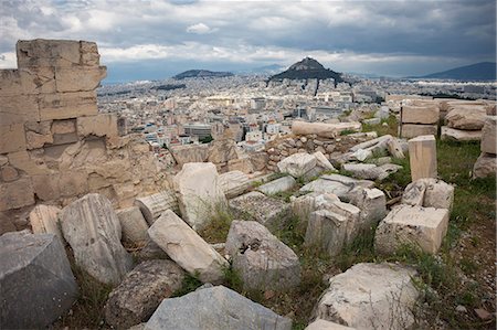 simsearch:6119-09053975,k - City looking north from the Acropolis, UNESCO World Heritage Site, Athens, Greece, Europe Foto de stock - Sin royalties Premium, Código: 6119-09054230