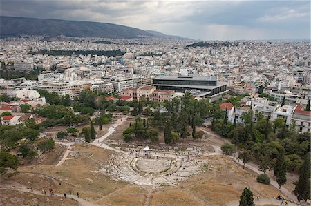 Theatre of Dionysus Eleuthereus, Acropolis, UNESCO World Heritage Site, Athens, Greece, Europe Stock Photo - Premium Royalty-Free, Code: 6119-09054231