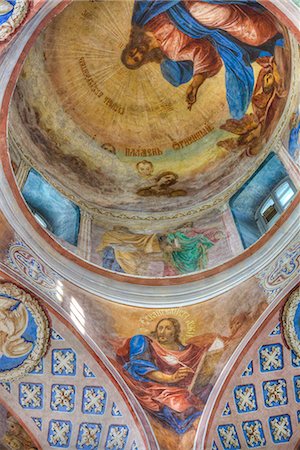 simsearch:6119-08268198,k - Frescoes, Cathedral, St. Anthony Monastery, UNESCO World Heritage Site, Veliky Novgorod, Novgorod Oblast, Russia, Europe Foto de stock - Sin royalties Premium, Código: 6119-09054365