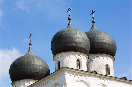 Cathedral, St. Anthony Monastery, UNESCO World Heritage Site, Veliky Novgorod, Novgorod Oblast, Russia, Europe Foto de stock - Sin royalties Premium, Código: 6119-09054366