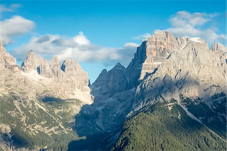 simsearch:6119-09074136,k - View of the high rocky peaks from Malga Ritorto, Madonna di Campiglio, Brenta Dolomites, Trentino-Alto Adige, Italy, Europe Stock Photo - Premium Royalty-Free, Code: 6119-09073987