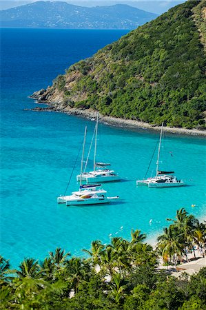 simsearch:6119-09238891,k - View over White Bay, Jost Van Dyke, British Virgin Islands, West Indies, Caribbean, Central America Foto de stock - Sin royalties Premium, Código: 6119-09074250