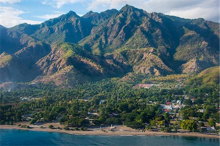 Aerial of the costal exclave Oecusse (Oecussi), East Timor, Southeast Asia, Asia Photographie de stock - Premium Libres de Droits, Code: 6119-09074281