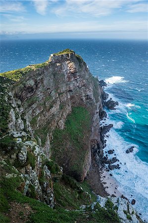 Rocky cliffs on Cape Point, Cape of Good Hope, South Africa, Africa Photographie de stock - Premium Libres de Droits, Code: 6119-09074285