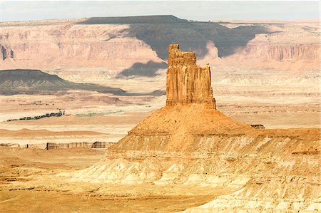 Rock formation, Green River Overlook, Canyonlands National Park, Moab, Utah, United States of America, North America Foto de stock - Royalty Free Premium, Número: 6119-09074520