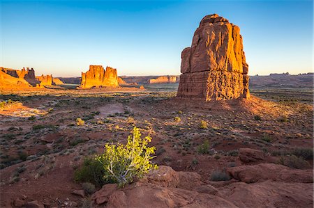 Landscape from La Sal Mountains Viewpoint, Arches National Park, Moab, Utah, United States of America, North America Stock Photo - Premium Royalty-Free, Code: 6119-09074527