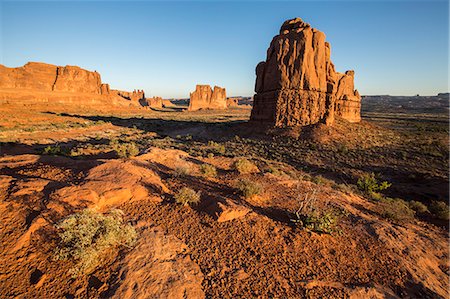 simsearch:6119-09074933,k - Landscape from La Sal Mountains Viewpoint, Arches National Park, Moab, Utah, United States of America, North America Photographie de stock - Premium Libres de Droits, Code: 6119-09074529