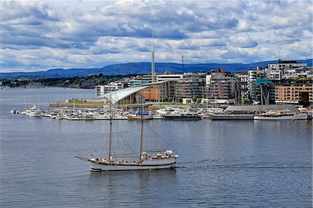 Pipervika Harbour, Oslo, Norway, Scandinavia, Europe Stock Photo - Premium Royalty-Free, Code: 6119-09074724