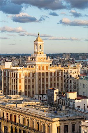 Architecture from an elevated view near the Malecon, Havana, Cuba, West Indies, Central America Stock Photo - Premium Royalty-Free, Code: 6119-09074881