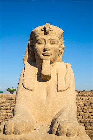 simsearch:862-03352796,k - Avenue of Sphinxes, Luxor Temple, UNESCO World Heritage Site, Luxor, Egypt, North Africa, Africa Photographie de stock - Premium Libres de Droits, Code: 6119-09085450