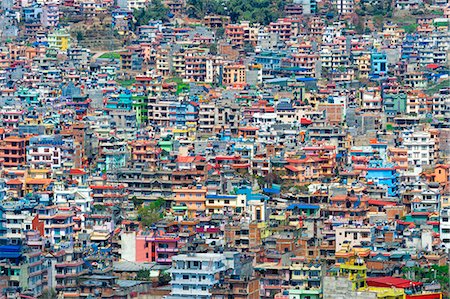 View over Kathmandu, Nepal, Asia Foto de stock - Sin royalties Premium, Código: 6119-09085476