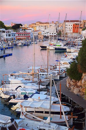 Historic old harbor, Ciutadella, Menorca, Balearic Islands, Spain, Mediterranean, Europe Stock Photo - Premium Royalty-Free, Code: 6119-09085666