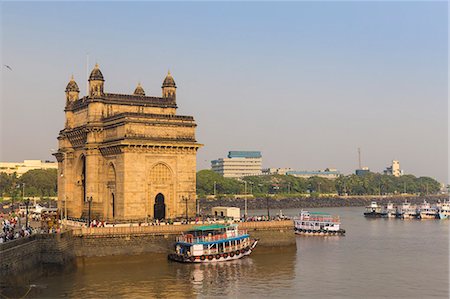 photographs of famous indian cities - View of Gateway of India, Mumbai, Maharashtra, India, Asia Stock Photo - Premium Royalty-Free, Code: 6119-09147082