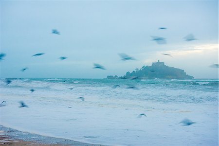 st michael's mount - St. Michael's Mount, Marazion, Cornwall, England, United Kingdom, Europe Stock Photo - Premium Royalty-Free, Code: 6119-09147197