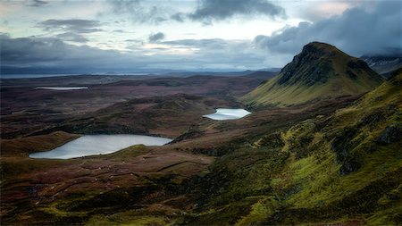 The Quiraing, Isle of Skye, Inner Hebrides, Scotland, United Kingdom, Europe Photographie de stock - Premium Libres de Droits, Code: 6119-09147204