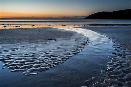 simsearch:400-06761996,k - Oxwich beach at low tide at dawn, Gower Peninsula, South Wales, United Kingdom, Europe Foto de stock - Sin royalties Premium, Código: 6119-09156487