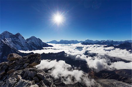 simsearch:6119-09161960,k - View from Ama Dablam, Sagarmatha National Park, UNESCO World Heritage Site, Khumbu Valley, Nepal, Himalayas, Asia Foto de stock - Sin royalties Premium, Código: 6119-09156589