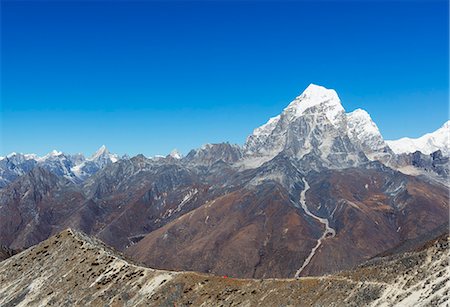 simsearch:6119-09156649,k - Tent pitched on Ama Dablam with Tobuche, 6495m, Sagarmatha National Park, UNESCO World Heritage Site, Khumbu Valley, Nepal, Himalayas, Asia Foto de stock - Sin royalties Premium, Código: 6119-09156590