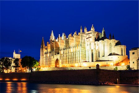 La Seu Cathedral, Palma de Mallorca, Majorca, Balearic Islands, Spain, Mediterranean, Europe Stock Photo - Premium Royalty-Free, Code: 6119-09156650