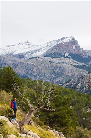 simsearch:6119-09134956,k - Serra de Tramuntura, hiker on a trail above Soller, Majorca, Balearic Islands, Spain, Mediterranean, Europe Photographie de stock - Premium Libres de Droits, Code: 6119-09156658