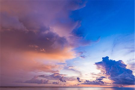 puesta del sol - Beautiful scenery, Rangali Island, Maldives, Indian Ocean, Asia Foto de stock - Sin royalties Premium, Código: 6119-09170150