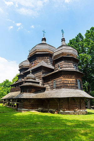 The wooden St. George's Church, UNESCO World Heritage Site, Drohobych, Ukraine, Europe Stock Photo - Premium Royalty-Free, Code: 6119-09182568