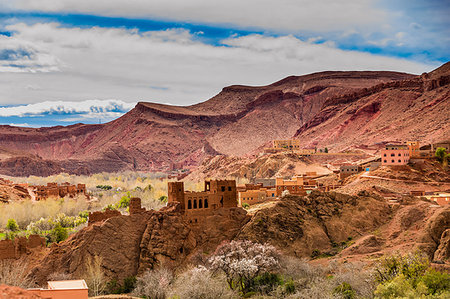 Dades Gorges scenery, Morocco, North Africa, Africa Foto de stock - Sin royalties Premium, Código: 6119-09182582