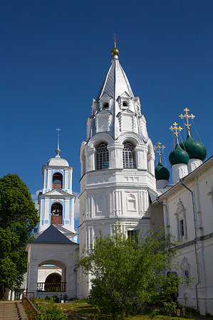 Bell Tower of Annunciation Church, Nikitsky Monastery, Pereslavl-Zalessky, Golden Ring, Yaroslavl Oblast, Russia, Europe Foto de stock - Sin royalties Premium, Código: 6119-09182910