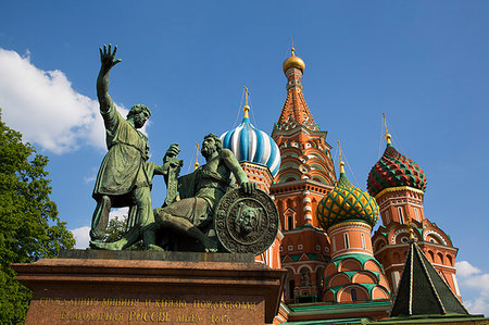 simsearch:6119-09214062,k - St. Basil's Cathedral, Red Square, UNESCO World Heritage Site, Moscow, Russia, Europe Photographie de stock - Premium Libres de Droits, Code: 6119-09182914