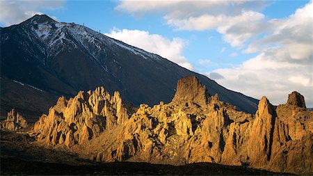 simsearch:6119-09074560,k - Mount Teide volcano at sunset, Mount Teide National Park, UNESCO World Heritage Site, Tenerife, Spain, Europe Stock Photo - Premium Royalty-Free, Code: 6119-09126969
