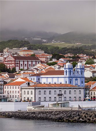 simsearch:6119-09074471,k - View towards the Misericordia Church, UNESCO World Heritage Site, Angra do Heroismo, Terceira Island, Azores, Portugal, Atlantic, Europe Foto de stock - Royalty Free Premium, Número: 6119-09127038