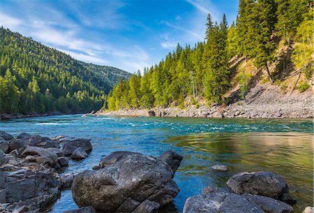 simsearch:6119-09101863,k - View of Clearwater River and meadows near Clearwater, British Columbia, Canada, North America Photographie de stock - Premium Libres de Droits, Code: 6119-09127146