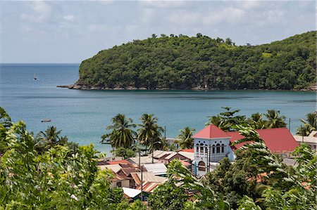 simsearch:6119-09127133,k - Church in the small town of Canaries, with Canaries Bay beyond, St. Lucia, Windward Islands, West Indies Caribbean, Central America Stock Photo - Premium Royalty-Free, Code: 6119-09127135