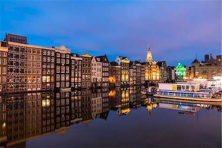 Damrak, Amsterdam, Netherlands, Europe Stock Photo - Premium Royalty-Free, Code: 6119-09134777