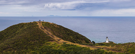Cape Reinga Lighthouse (Te Rerenga Wairua Lighthouse), Aupouri Peninsula, Northland, North Island, New Zealand, Pacific Foto de stock - Sin royalties Premium, Código: 6119-09252582
