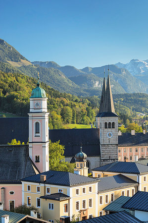simsearch:6119-08268560,k - Church of St. Peter by Jenner Mountain in Berchtesgaden, Germany, Europe Stock Photo - Premium Royalty-Free, Code: 6119-09252702