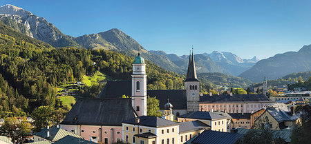 simsearch:6119-08268560,k - Church of St. Peter by Jenner Mountain in Berchtesgaden, Germany, Europe Stock Photo - Premium Royalty-Free, Code: 6119-09252711