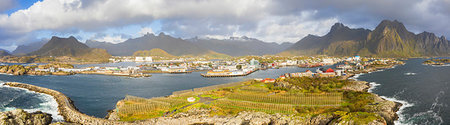 svolvaer - Panorama of Svolvaer in Norway, Europe Stock Photo - Premium Royalty-Free, Code: 6119-09252893