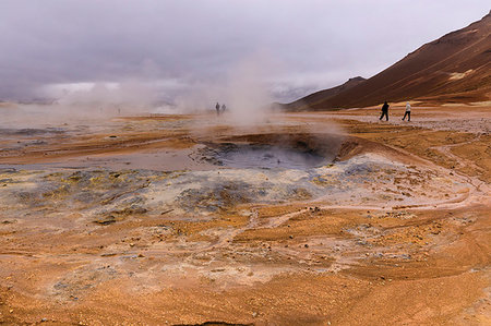 fumarole - Namafjall Geothermal Area in Iceland, Europe Stock Photo - Premium Royalty-Free, Code: 6119-09252825