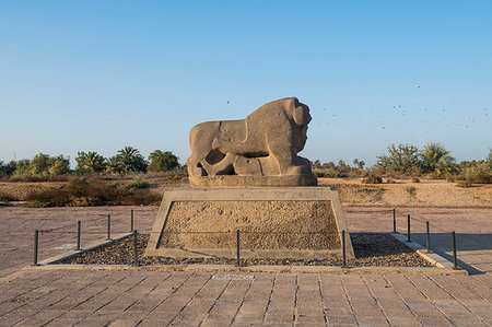 The lion of Babylon, Babylon, Iraq, Middle East Foto de stock - Sin royalties Premium, Código: 6119-09252969
